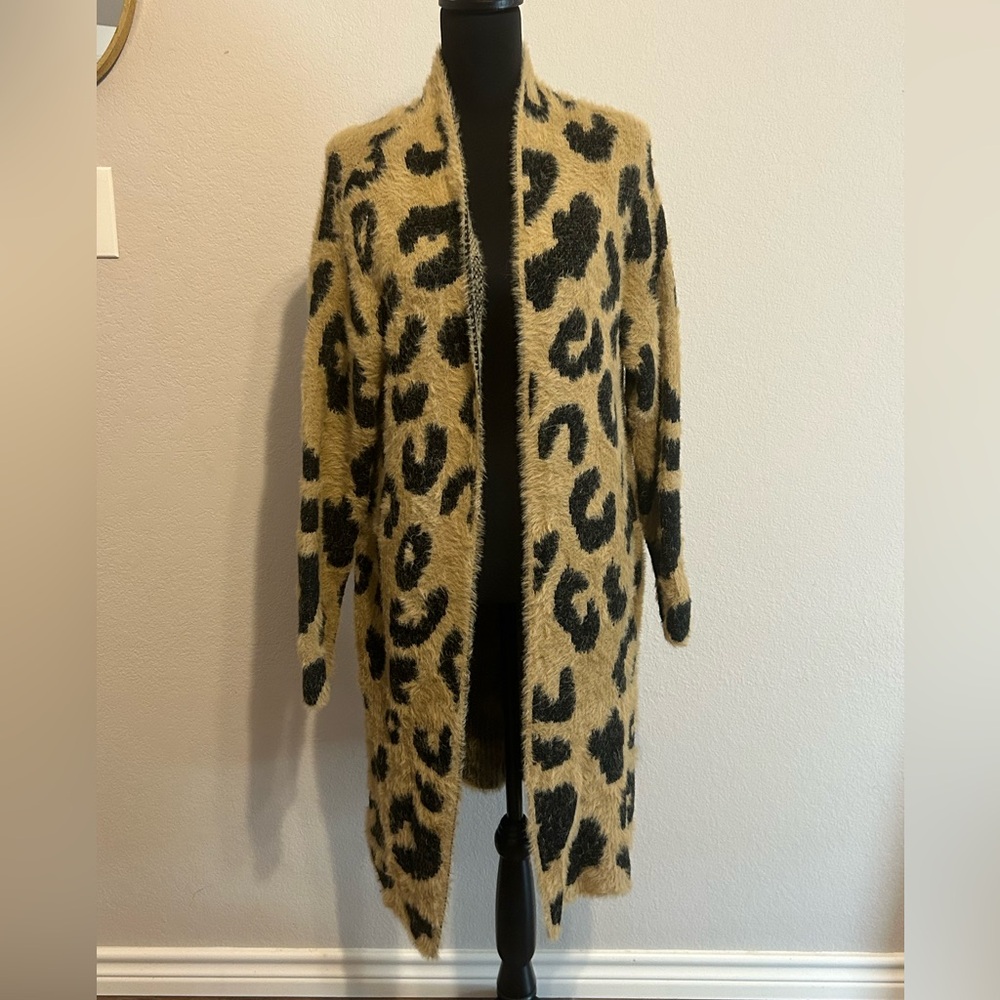 Leopard print cardigan